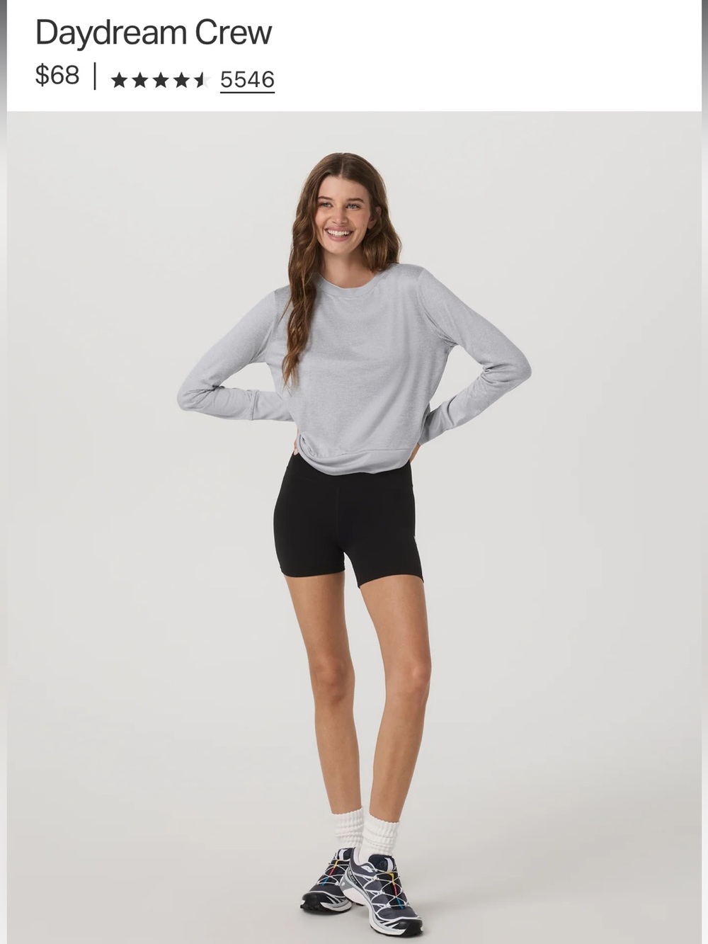 Vuori Daydream Gray Crew size M
